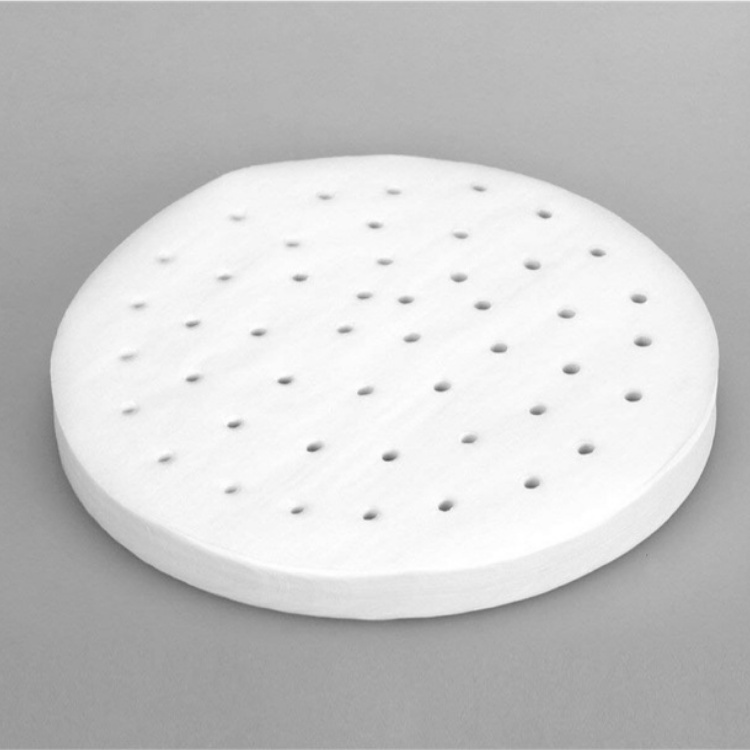 Giấy nến đục lỗ size 22cm, 100 tờ/ tệp dùng cho hấp, nướng, nồi chiên không dầu