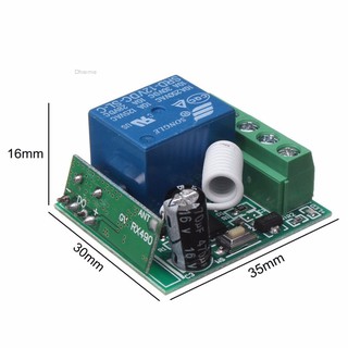 Thiết Bị Nhận Tín Hiệu Điều Khiển Từ Xa Không Dây 100M 1CH DC12V AC22V RF 433MHz