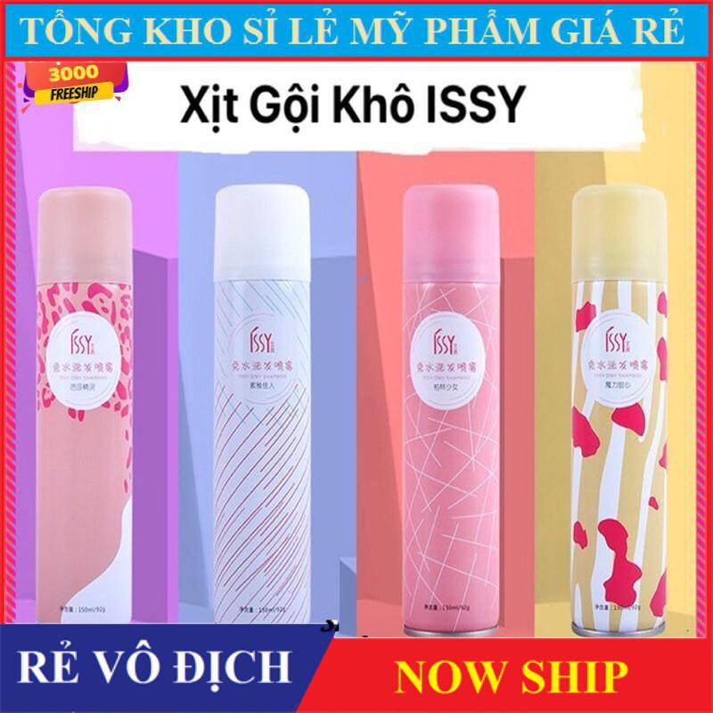 Dầu gội đầu khô dạng xịt loại bỏ dầu nhờn bết dính ngay tức khắc Issy 150ml | BigBuy360 - bigbuy360.vn