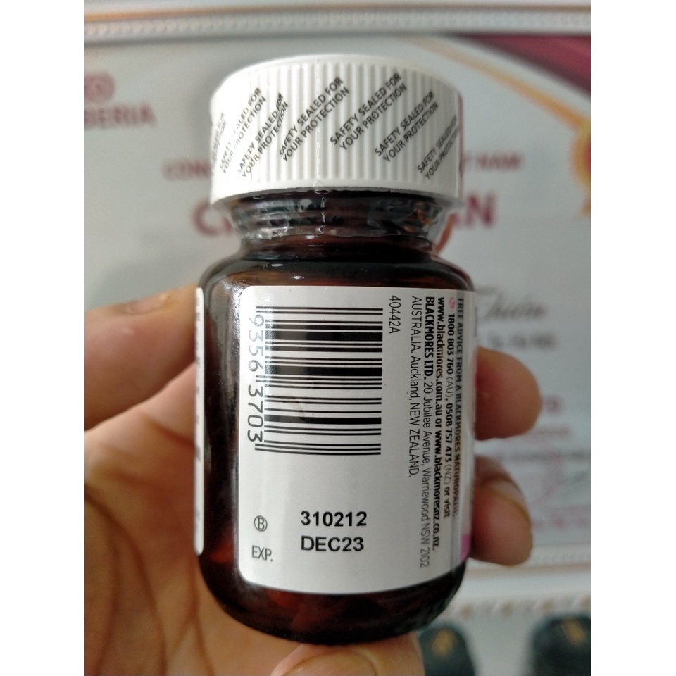 Viên uống bổ sung sắt Blackmores cho bà bầu của Úc Blackmores Iron 30 viên