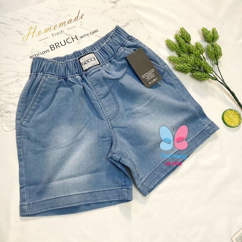 Quần đùi nữ từ 42-57kg jean dày mềm có độ giãn mạnh - hàng đẹp - lưng thun có dây rút - QU325