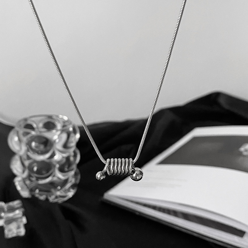 Vòng cổ Thép Titan Đính Hạt Phong Cách Hip Hop Thời Trang