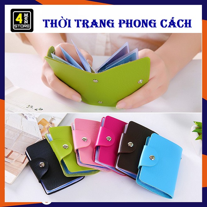 Ví Đựng Thẻ Ngân Hàng, Bóp Đựng Thẻ ATM, Ví Đựng Card visit Cầm Tay Tiện Ích (nhiều màu)