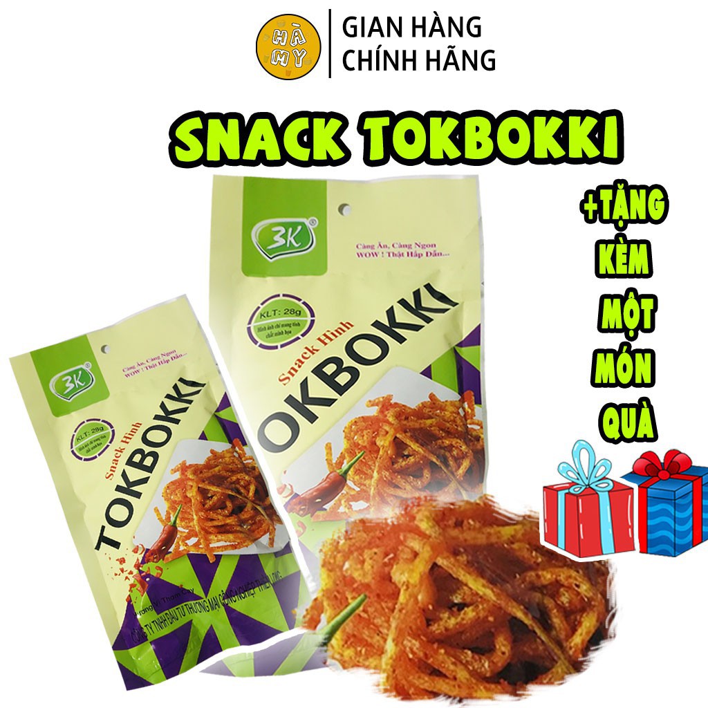 Snack Hình Tokbokki Sợi Vị Ớt Cay Cay Siêu Ngon ( 1 Gói ) -Ăn Vặt Lel