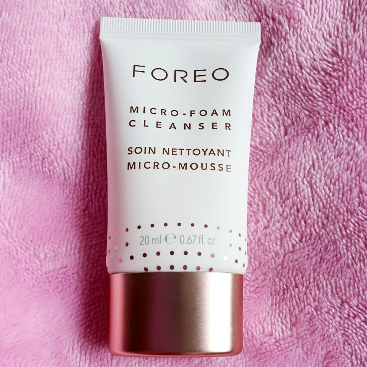 Sữa rửa mặt Foreo Micro Foam 20ml, chứa axit amin và vitamin E dạng bọt mịn thích hợp dùng cho máy rửa mặt 100% auth