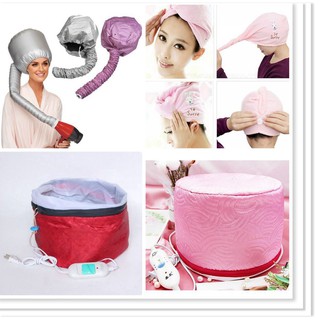 Mũ hấp dầu tóc dùng máy sấy tại nhà
