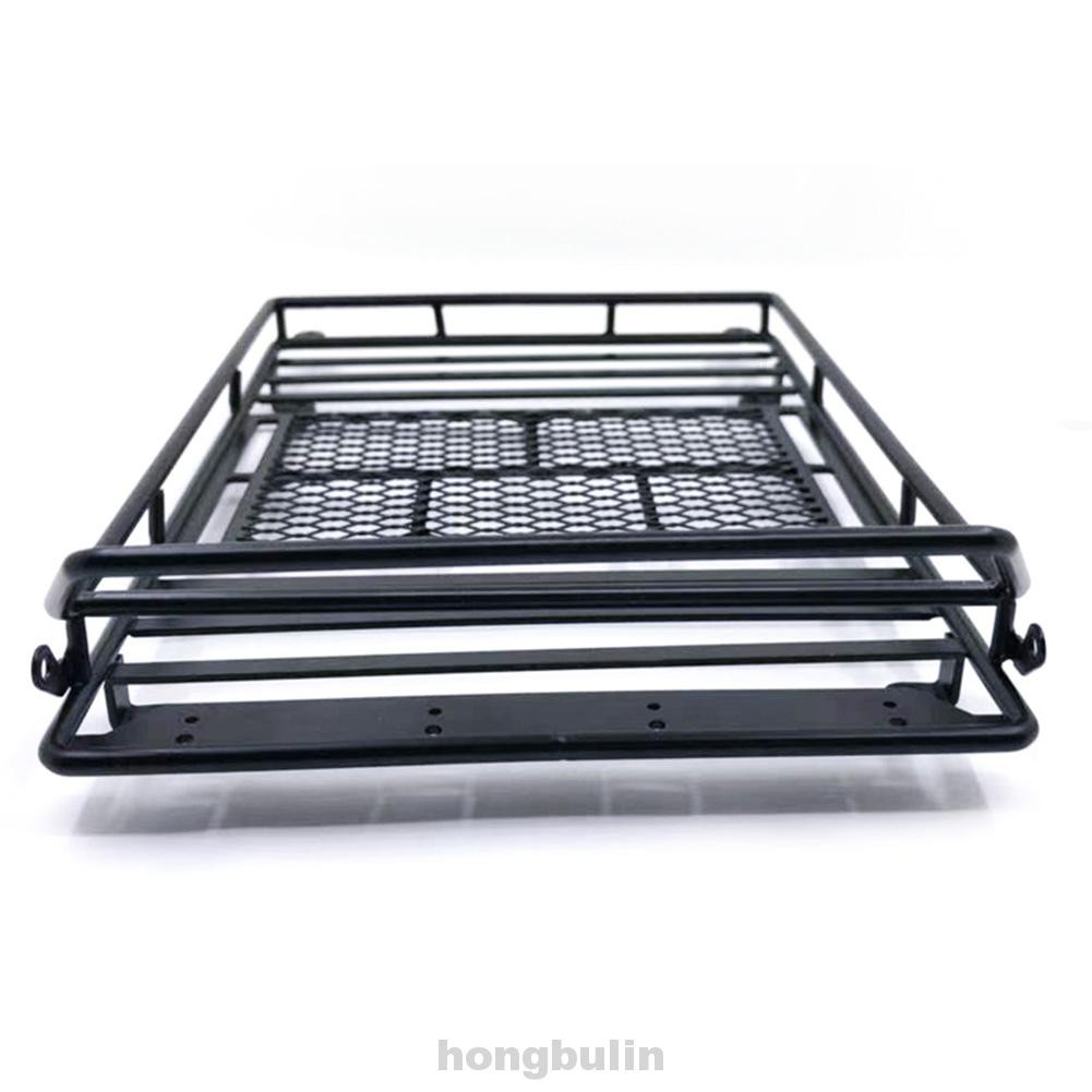 For Wrangler Axial Metal Welding Roof RC Crawler Luggage Rack LED Spotlight Toy