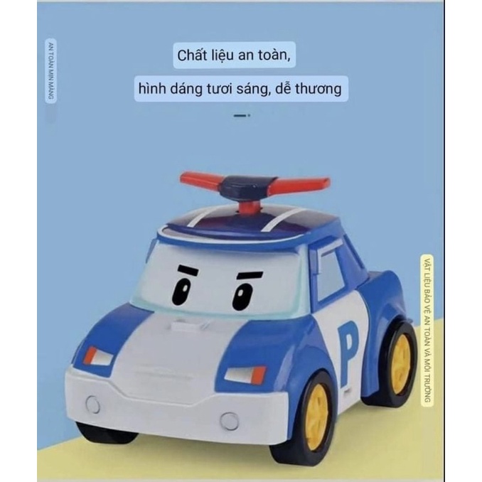 Đồ Chơi Poli Biến Hình Xe Và Robot Nhựa ABS An Toàn, Đồ Chơi Trẻ Em WinRio.Store