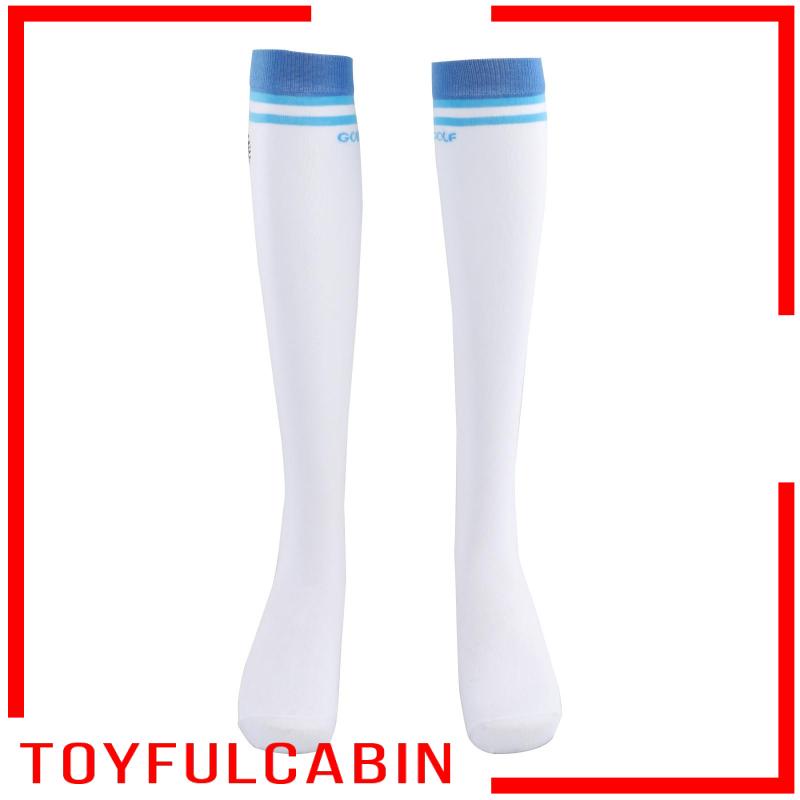 1 Đôi Tất Đùi Cotton Kẻ Sọc Chống Trượt Thời Trang Cho Nữ