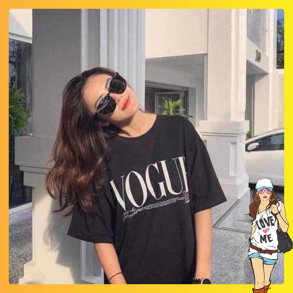 ÁO Phông Nữ ❤️ÁO Thun VOGUE ❤️Dáng rộng-vải cotton-mềm mịn thoáng mát-trẻ trung-cá tính Mã AVG01 | BigBuy360 - bigbuy360.vn