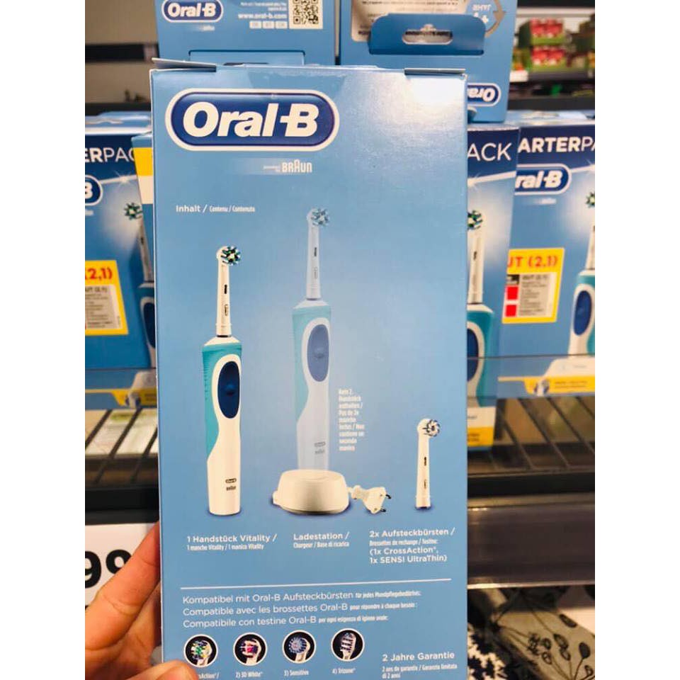 BÀN CHẢI ĐIỆN ORAL-B PRO 600 BILL ĐỨC