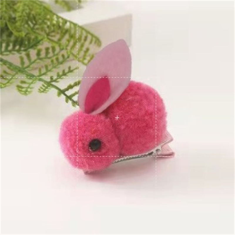 Kẹp Tóc Thỏ Bông Nhiều Màu Dễ Thương Cho Bé Gái