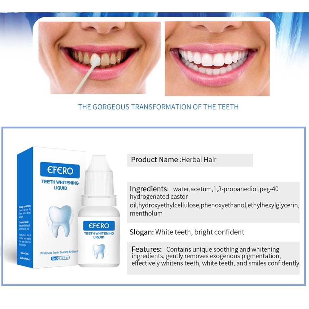 Tinh Chất Làm Trắng Răng Chăm Sóc Sức Khỏe Răng Miệng Halitosis