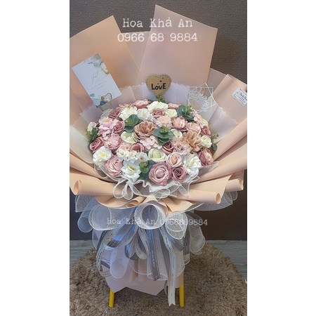 [-70k Ship] Bó hoa sáp mix siêu cao cấp. Thiết kế by Khả An. Có Hoả Tốc HN