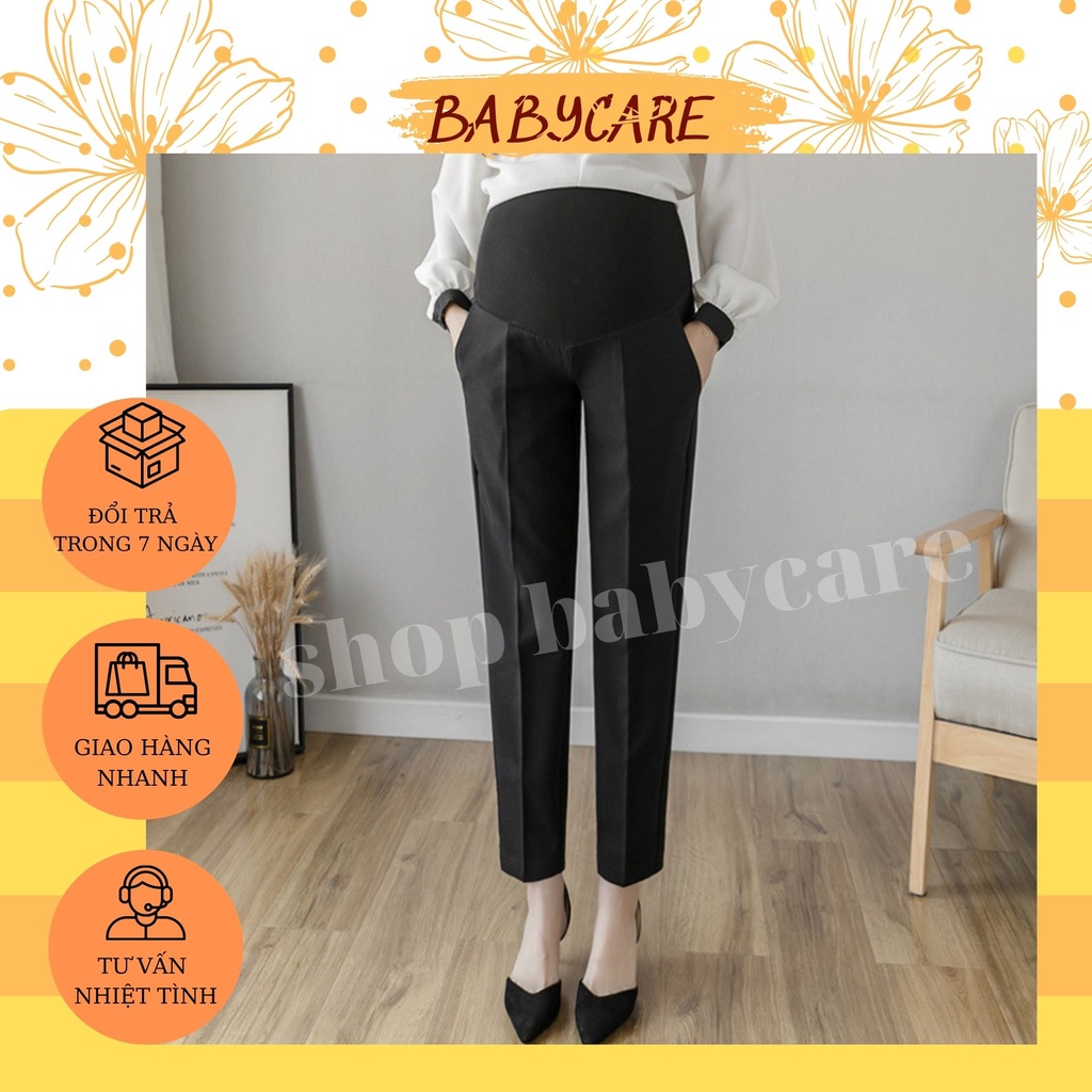 QUẦN BẦU BAGGY CÔNG SỞ CHẤT ĐẸP CHO MẸ BẦU