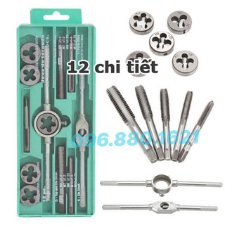 Bộ taro tạo ren trong - ren ngoài 12 chi tiết hợp kim tốt