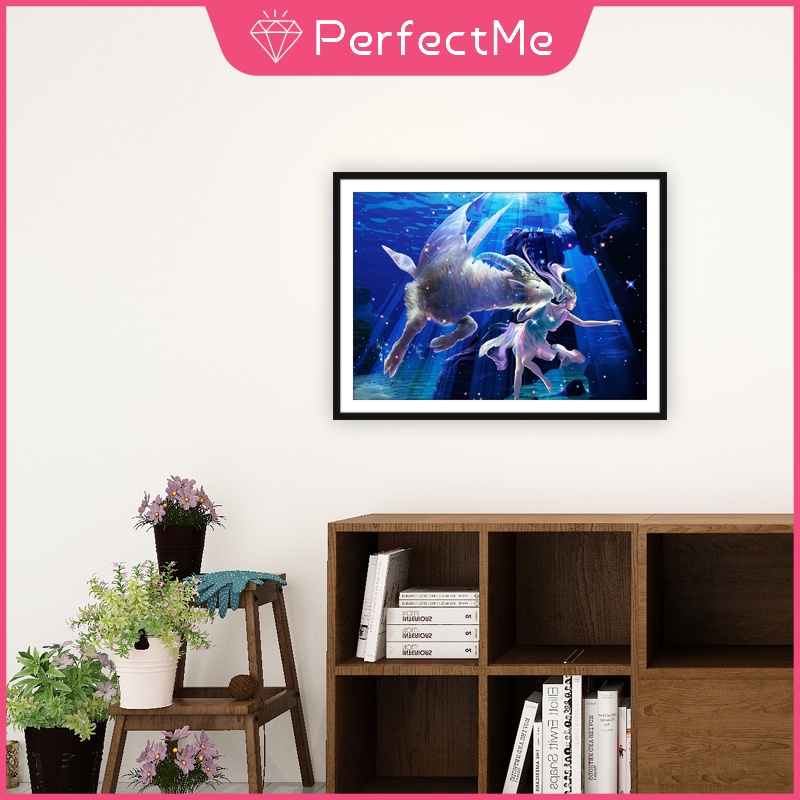 Tranh Đính Đá 5D Tự Làm Hình Mười Hai Chòm Sao 40x30cm