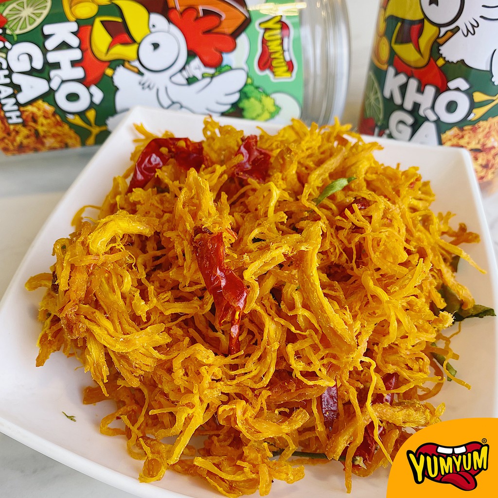 Khô gà lá chanh Yumyum 300gr ăn vặt siêu ngon | BigBuy360 - bigbuy360.vn