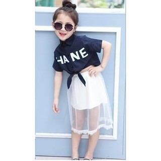 Chân váy maxi cho bé gái tiểu thư