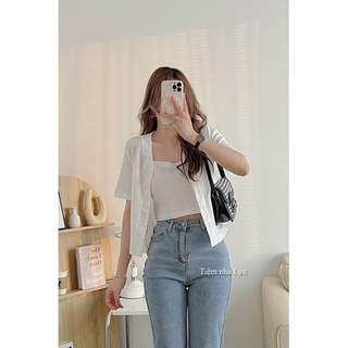 Set áo cardigan và áo 2 dây | set áo 2 món nữ
