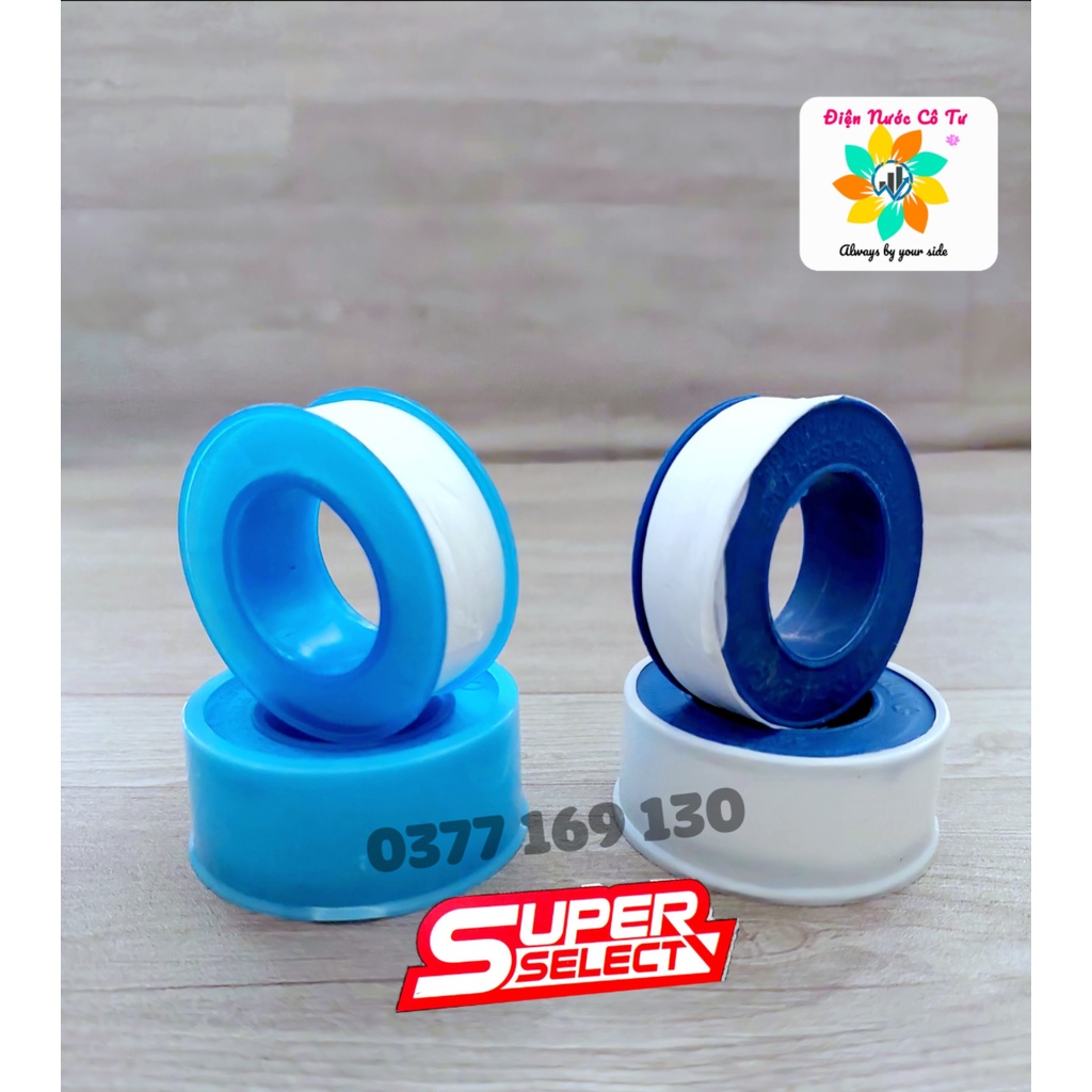 5 cuộn keo lụa vặn ren vòi nước, ren ống cao cấp Cao su non, băng tan, keo non