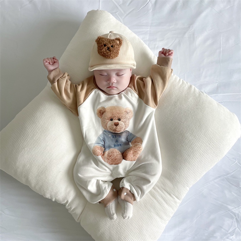 Bộ Áo Liền Quần Dáng Dài Lót Lông Cừu Giữ Ấm Phong Cách Phương Tây Thời Trang Thu Đông Cho Bé