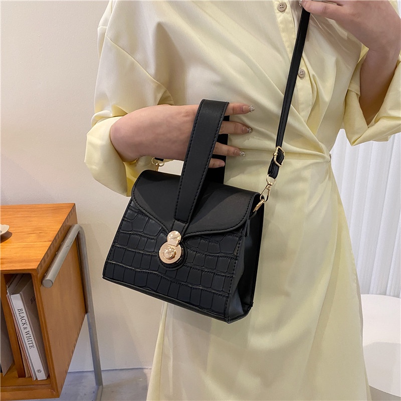 Túi Đeo Vai Hình Vuông Cỡ Nhỏ Phong Cách retro Thời Trang Mùa Xuân 2022 Cho Nữ
