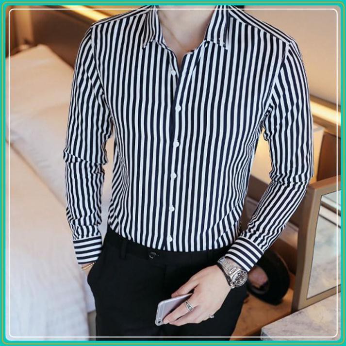 [ÁO GẤP HỘP ĐẸP]Áo sơ mi - Áo sơ mi nam đẹp - Chất liệu lụa mềm mịn, kiểu dáng slimfit trẻ trung, thanh lịch, tôn dáng | BigBuy360 - bigbuy360.vn