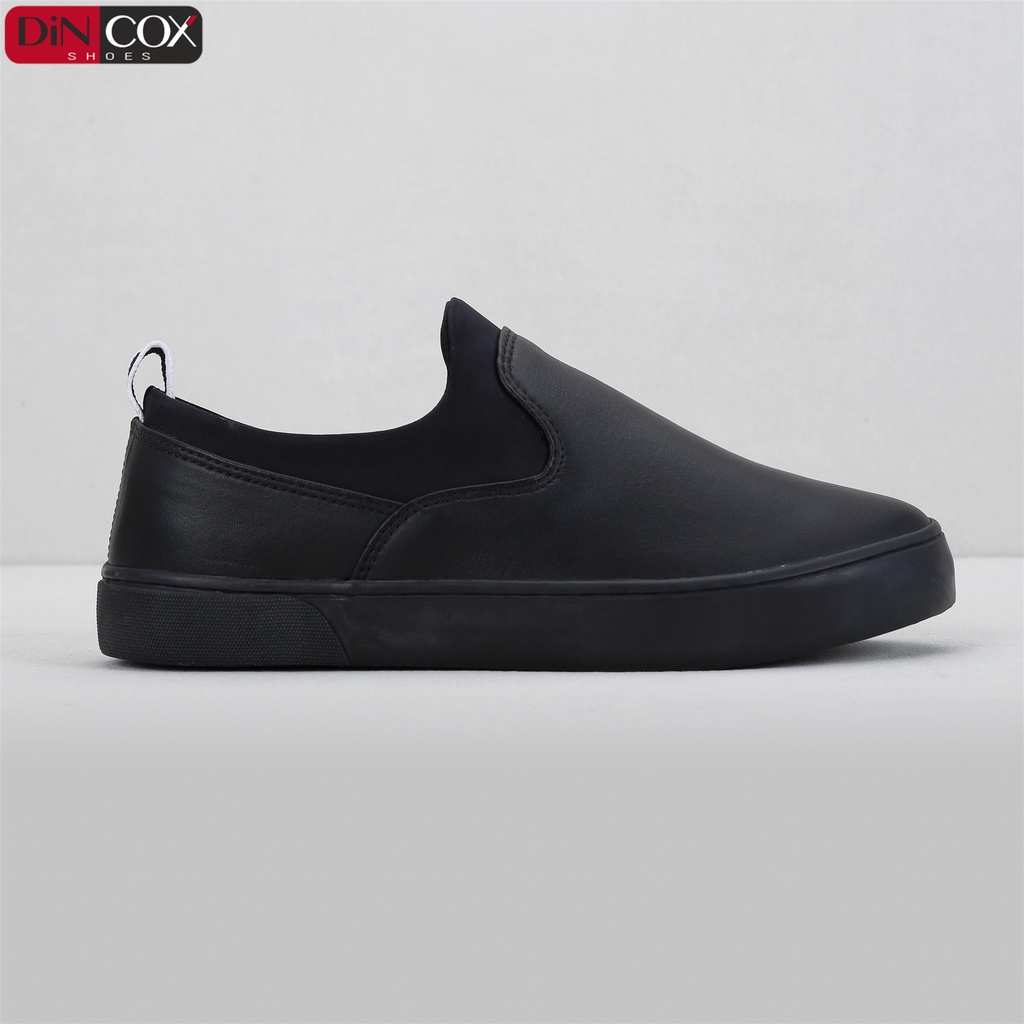 Giày Lười Sneaker Da Nam DINCOX C09 Sang Trọng Nổi Bật Black