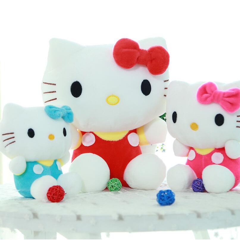 Mèo Hello kitty Nhồi Bông Dễ Thương Dùng Làm Gối Ôm