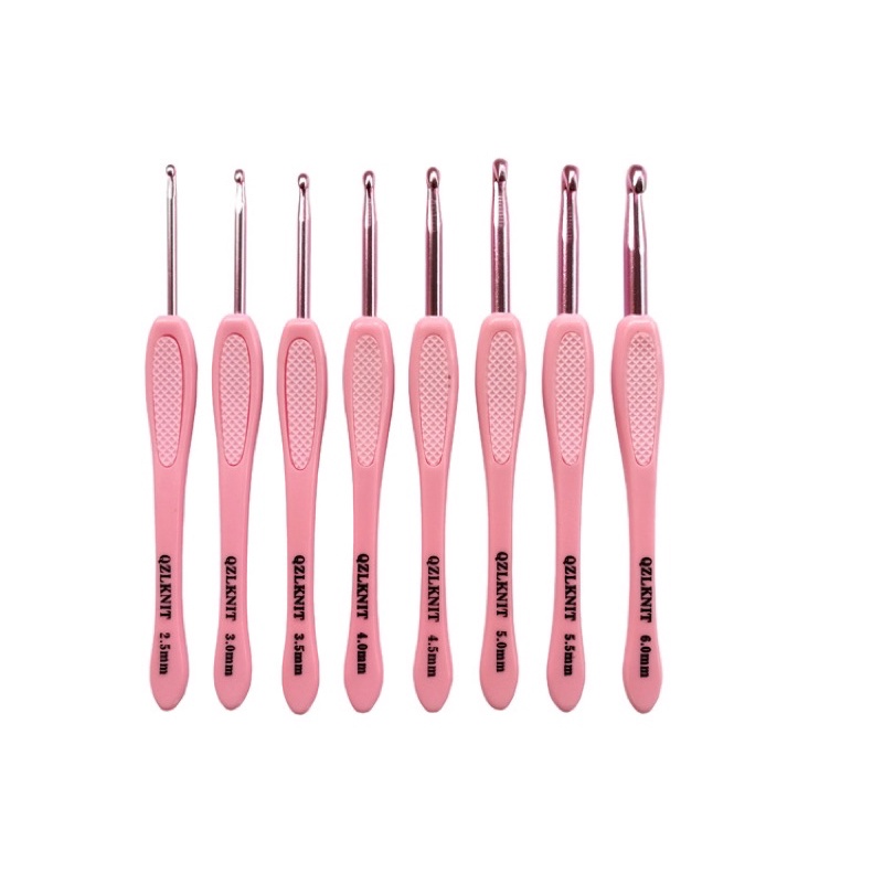 Bộ 8 kim móc QZIKNIT 2 cỡ dùng móc chỉ, móc len
