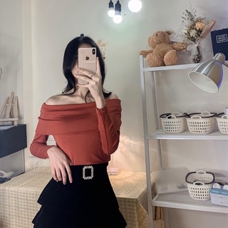 áo trễ vai dài tay