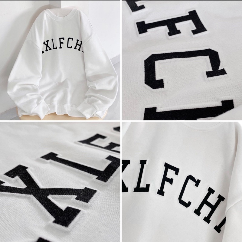 Áo SWEATER chữ nổi “ KXLFCHN “ Chất nỉ bông xịn mịn form rộng Unisex thoải mái nam nữ cực đẹp cực xịn | BigBuy360 - bigbuy360.vn