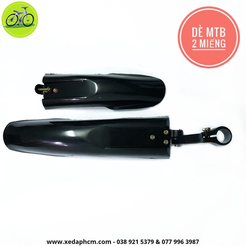 Dè chắn bùn xe đạp thể thao - Vè chắn bùn xe MTB bánh 24,26 inch địa hình 2, 3 miếng
