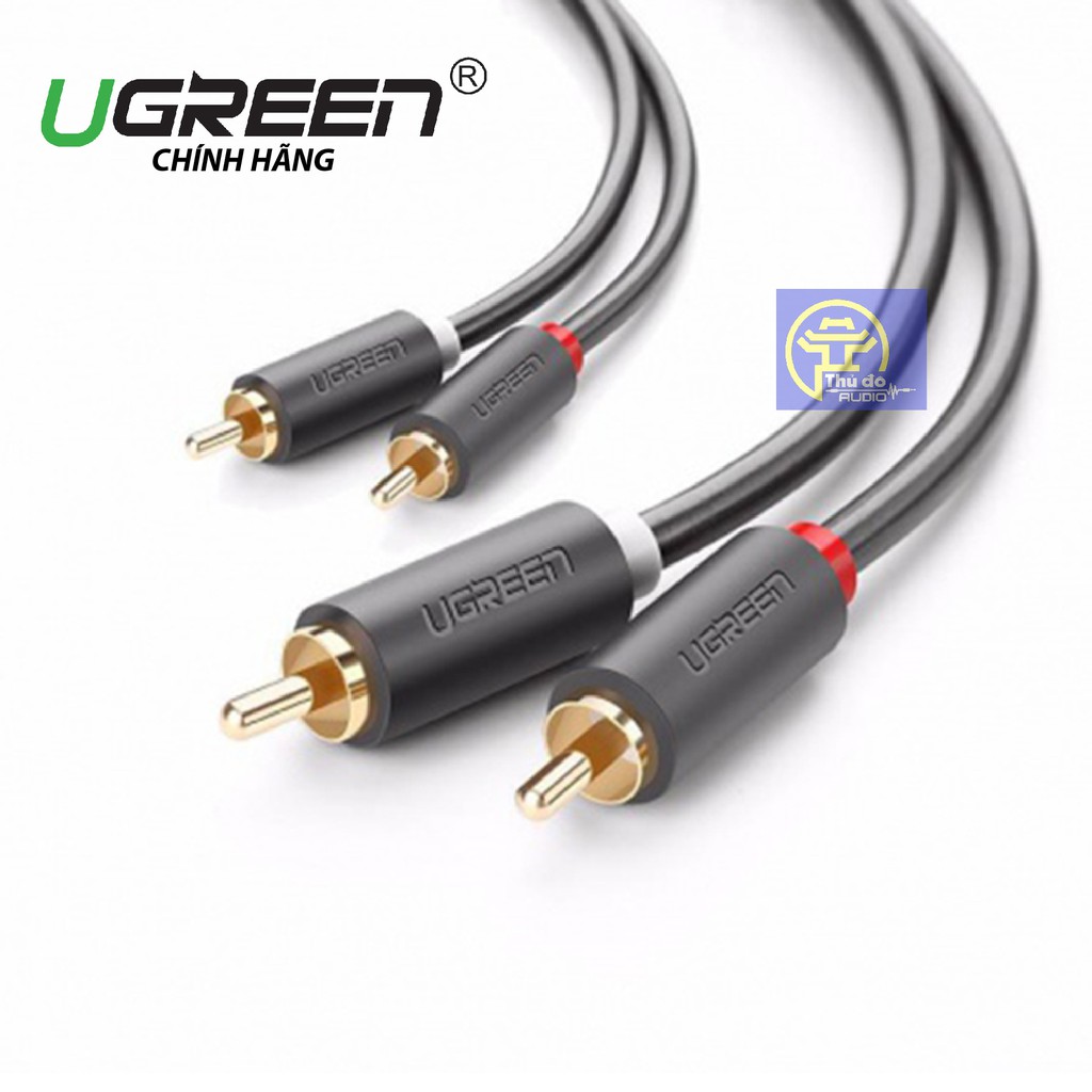 Cáp Audio 2 đầu AV/RCA bông sen hàng chính hãng UGREEN AV104 dài từ 1M-3M