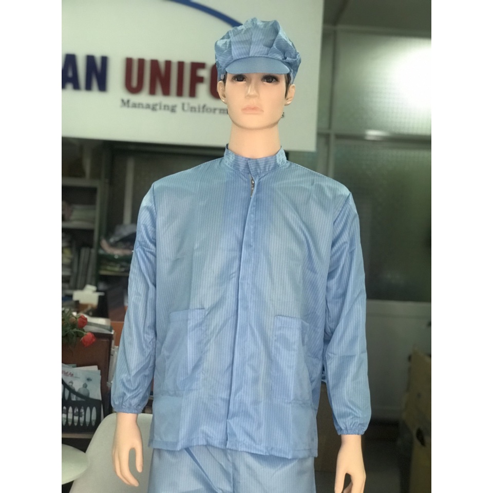 Áo phòng sạch dài tay, chống tĩnh điện -may đẹp