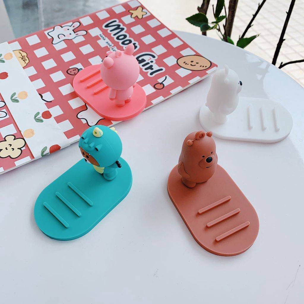 Đế đỡ điện thoại họa tiết hoạt hình xinh xắn tiện dụng