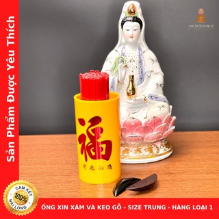 Ống Xin Xăm và Keo Gỗ - Size Trung - Hàng Loại 1 - Cửa Hàng Sa Di Hoan Hỉ