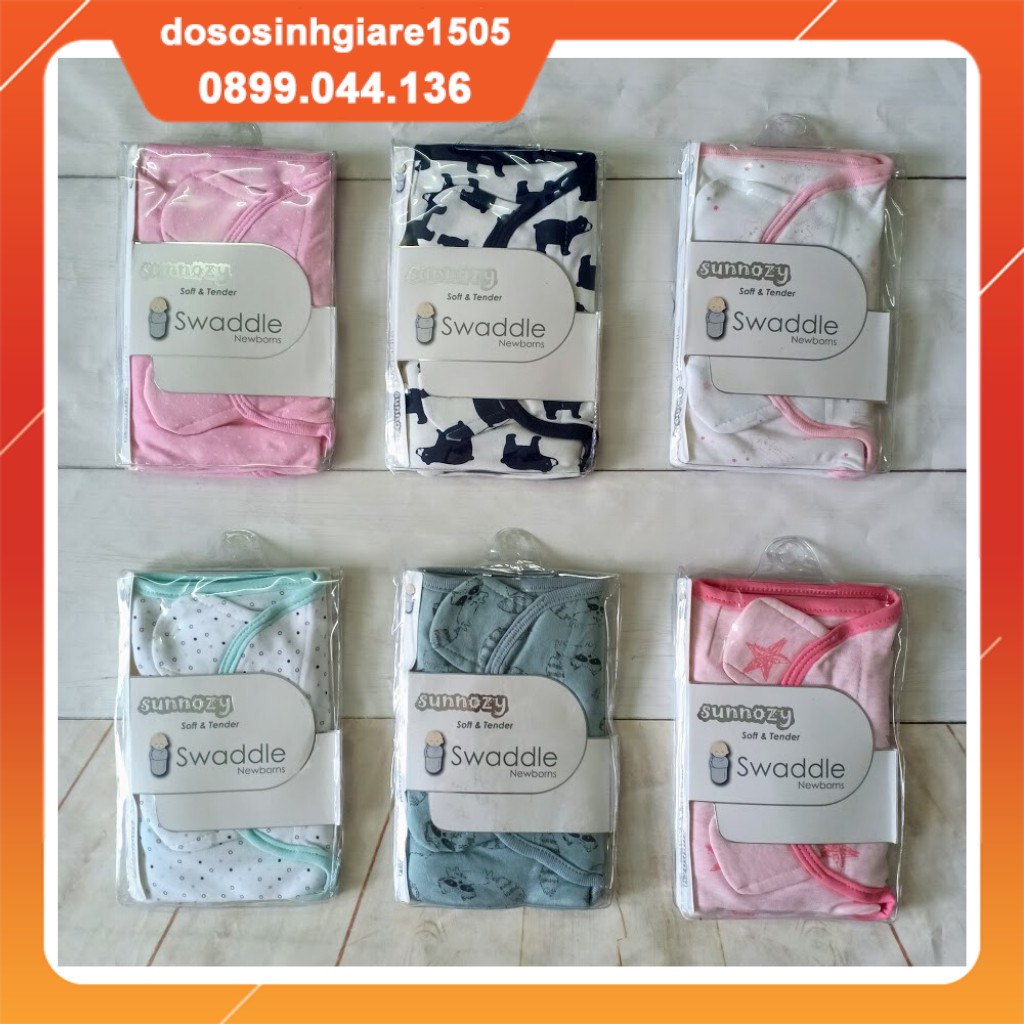 Ủ kén Cotton Sunnozy cho bé sơ sinh