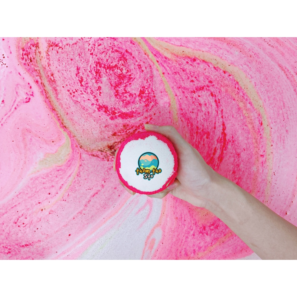 Bom tắm, viên sủi bồn tắm sủi bọt kem HO! HO! HO! christmas bath bomb, noel, 170 gram