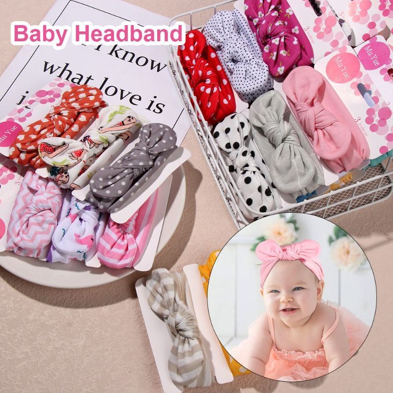 Set 3 Chiếc Tuban / Băng Đô Xinh Xắn Cho Bé (Nhiều Mẫu)