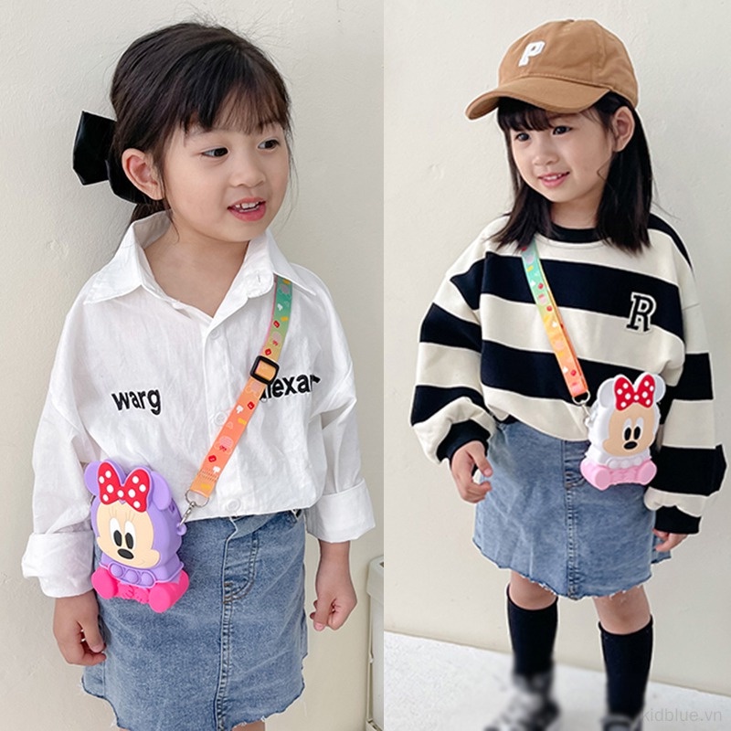 Túi Đeo Chéo Hình Hoạt Hình Xinh Xắn Cho Bé