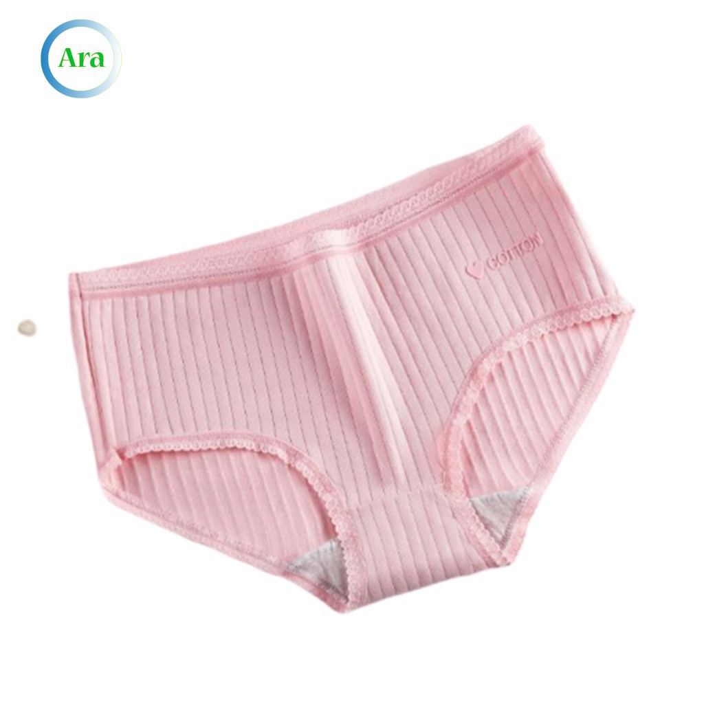 Quần Lót Nữ Cotton Gân Viền Phong Cách Nhật Bản Thấm Hút Mồ Hôi FREESHIP (Đủ màu đủ size) | BigBuy360 - bigbuy360.vn