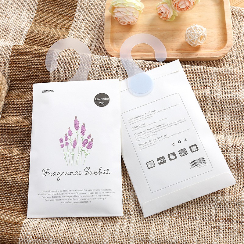 Túi Thơm (10 Gói) Cho Tủ Quần Áo / Xe Hơi / Ngăn Kéo / Ngăn Kéo Hương Thơm Tự Nhiên Có Móc Treo