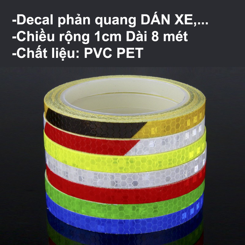 Decal Phản Quang SOLO dán xe Cuộn dài 8 mét-đủ màu chọn mua | BigBuy360 - bigbuy360.vn