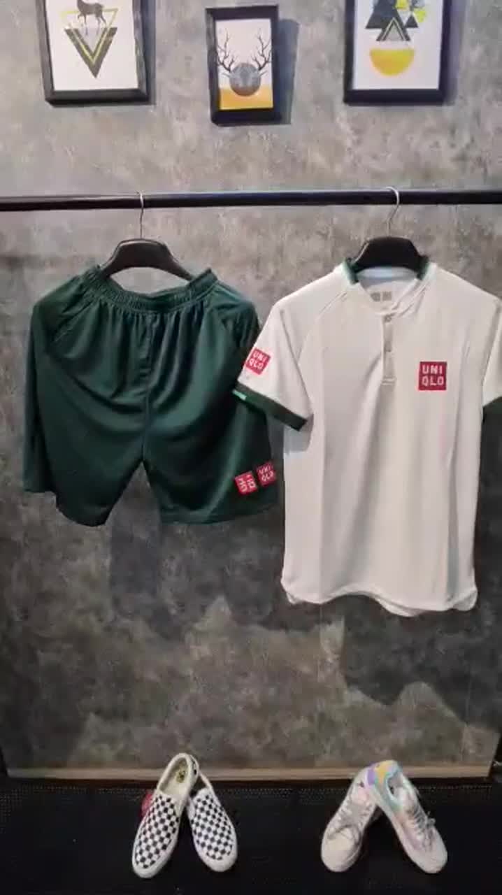 Bộ Thể Thao Nam / Bộ Quần Áo Nam/ Bộ Hè Nam Tennis cao cấp không cổ, thoáng mát | BigBuy360 - bigbuy360.vn