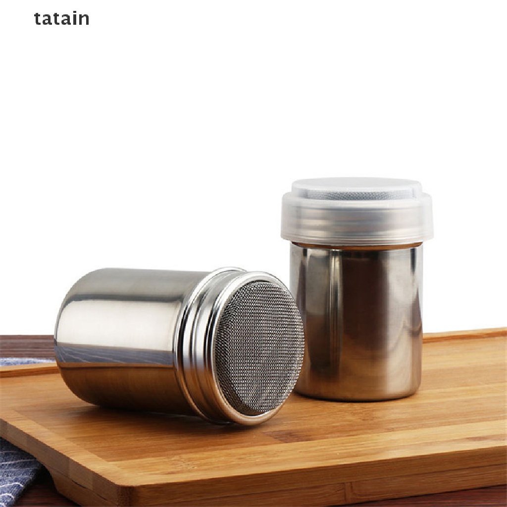 [TAT] Stainless Steel Chocolate Shaker Icing Sugar Powder Cocoa Flour Coffee Sifter CVX