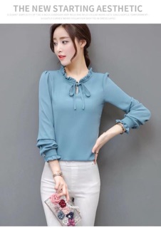 ÁO SƠ MI CỔ NƠ CÔNG SỞ