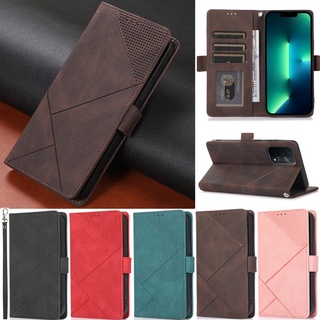Dành Cho Oppo A52 A72 A92 A16 A16s A74 A94 5G A54 5G A95 A73 2020 4G Reno 5Z Sang Trọng Matte Thiết Kế Sách Ví Da PU Mềm Khe Cắm Thẻ Flip Cover