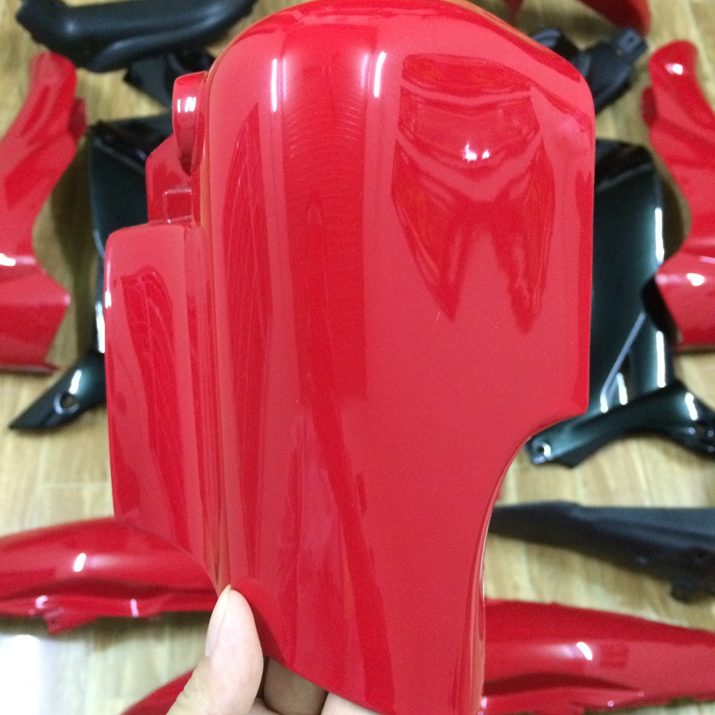 Bộ vỏ nhựa xe JUPITER gavita MÀU ĐỎ  -dàn áo xe jupiter MX TẶNG TEM  ,nhựa nguyên sinh loại 1